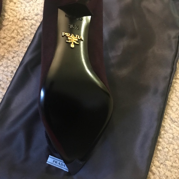 Prada suede crystal embellished pumps - Picture 6 of 8